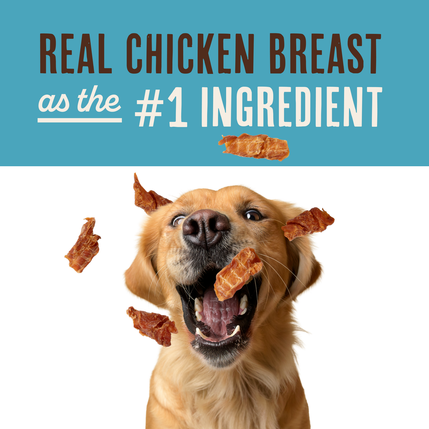 Waggin' Train Chicken Jerky Curls Dog Treats, Made with 100% Real Chicken Breasts, Two All-Natural Ingredients, High Protein Dog Treat, Easily Digestible for Big or Small Dogs