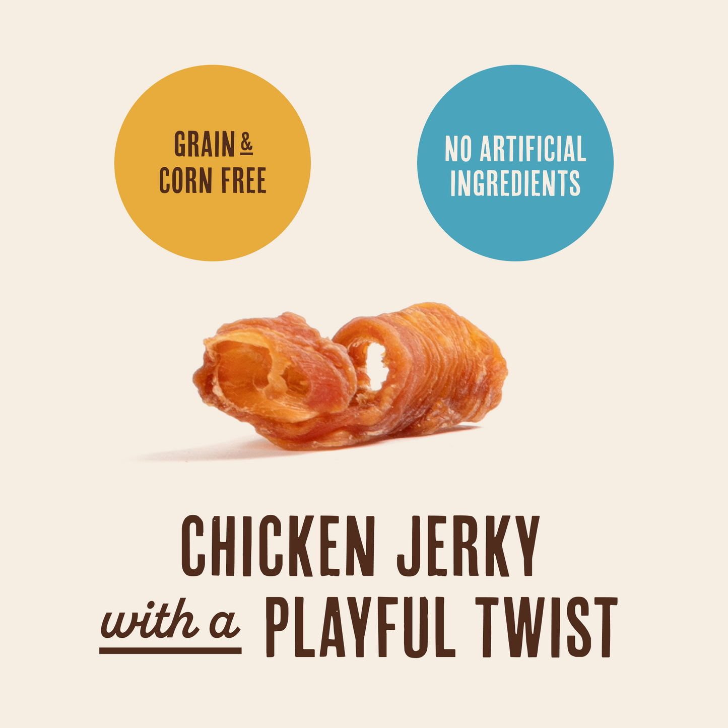 Waggin' Train Chicken Jerky Curls Dog Treats, Made with 100% Real Chicken Breasts, Two All-Natural Ingredients, High Protein Dog Treat, Easily Digestible for Big or Small Dogs