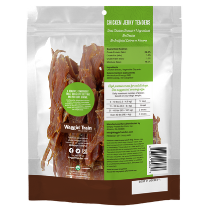 Waggin' Train Limited Ingredient, Grain Free Dog Treat; Chicken Jerky Tenders - 18 oz. Pouch
