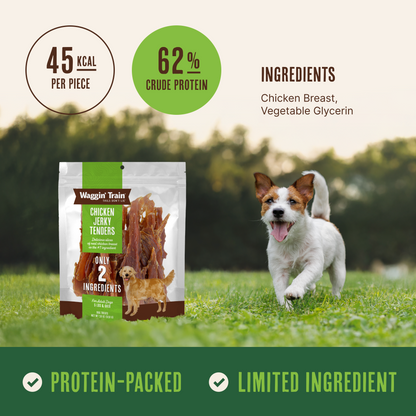 Waggin' Train Limited Ingredient, Grain Free Dog Treat; Chicken Jerky Tenders - 18 oz. Pouch